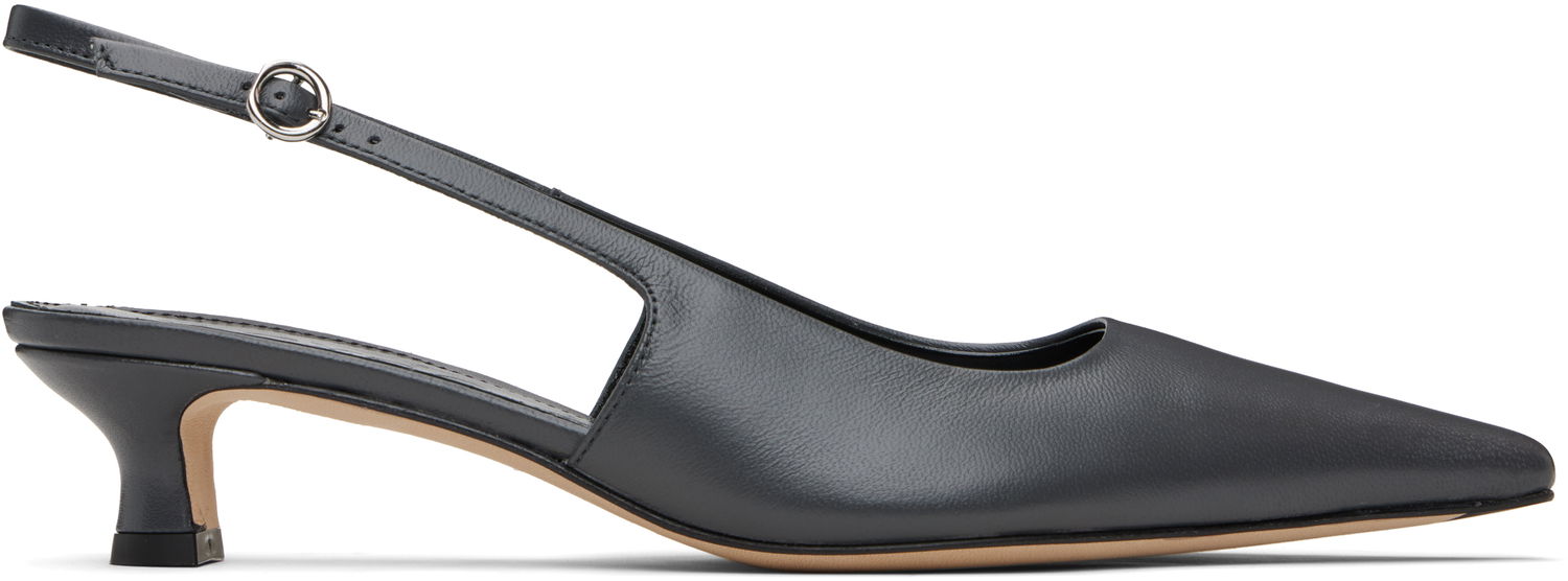 Doplnky Aeyde Aeyde Catrina Slingback Kitten Heels Šedá | A11-PU0114001221-225, 0