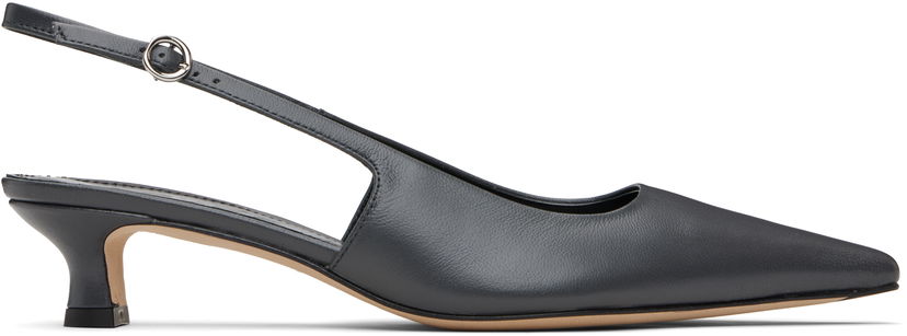 Doplnky Aeyde Aeyde Catrina Slingback Kitten Heels Šedá | A11-PU0114001221-225