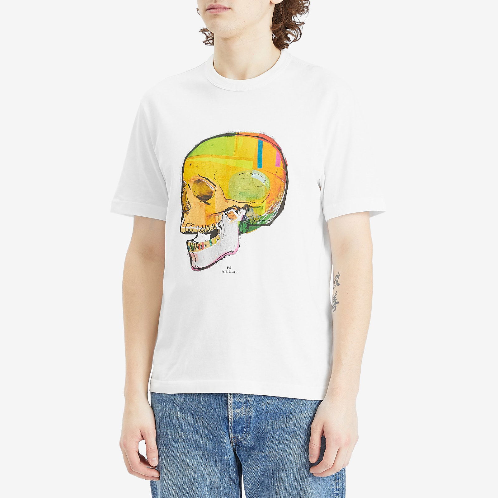 Paul Smith Angled Skull Graphic T-Shirt, Size Large