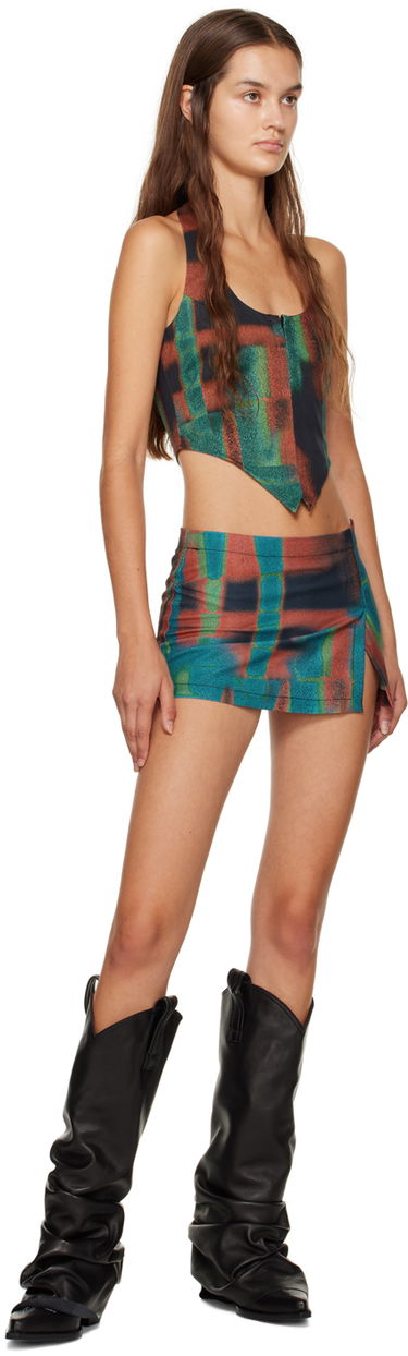 Sukňa Miaou Miaou Dani Printed Corset Top Rôznofarebný | 7077SCRST, 3