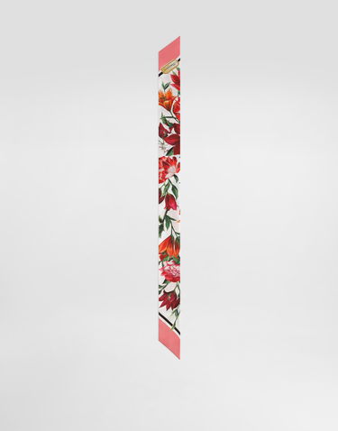 Šál Dolce & Gabbana Dolce & Gabbana Floral Print Silk Twill Bandeau Rôznofarebný | FS215AGDC7AHA5QX, 0