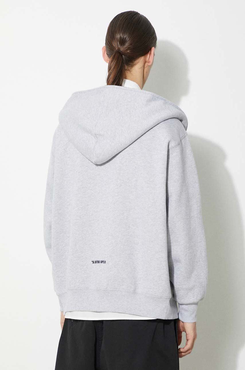 Mikina BAPE Hoodie With Zipper Šedá | 1J80115051, 1