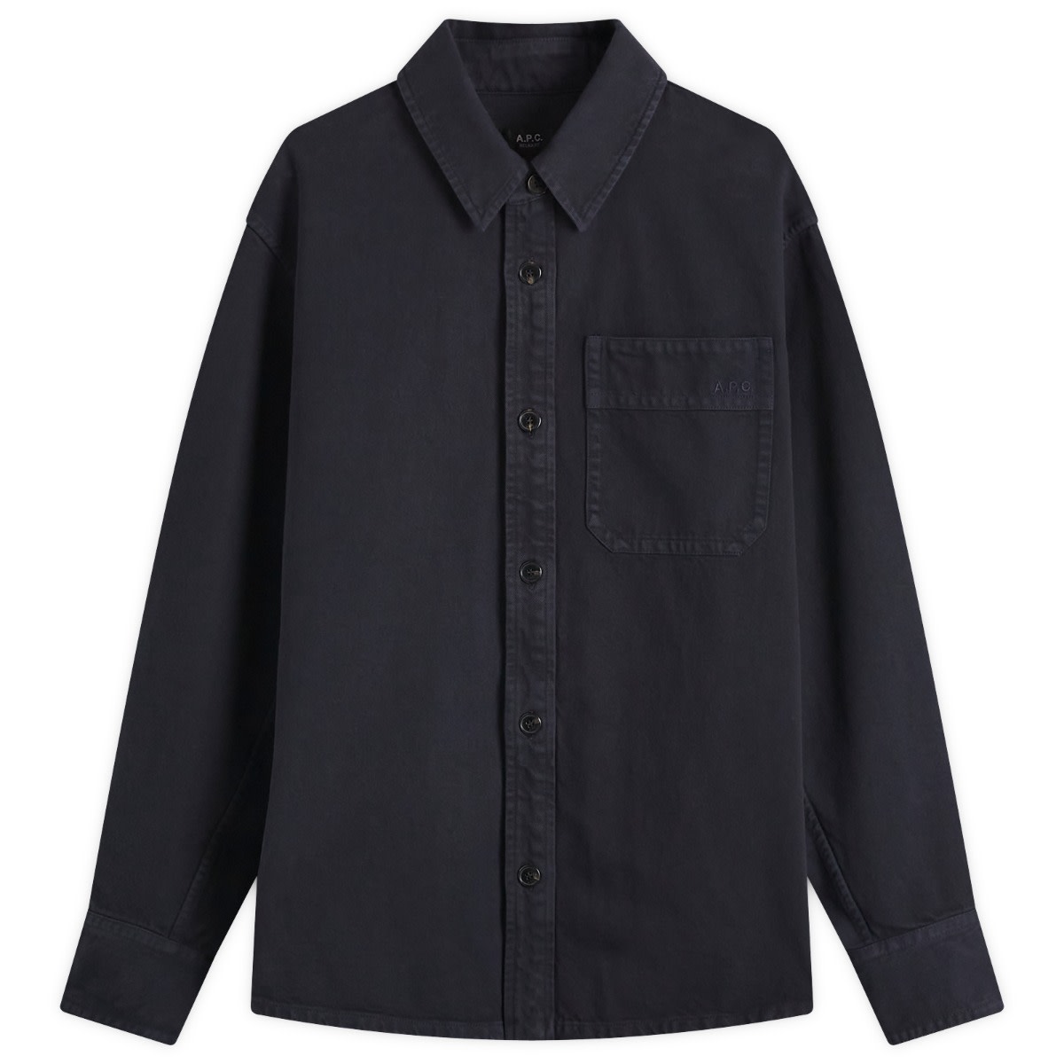 Košeľa A.P.C. Twill Overshirt Modrá | COGZV-H02918-IAK, 1