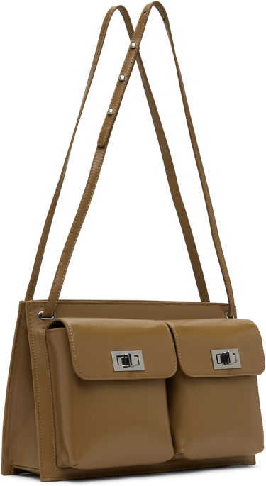 Taška cez rameno BY FAR BY FAR Billy Double Pocket Shoulder Bag Hnedá | MWBSB024LL002BR044PL, 1