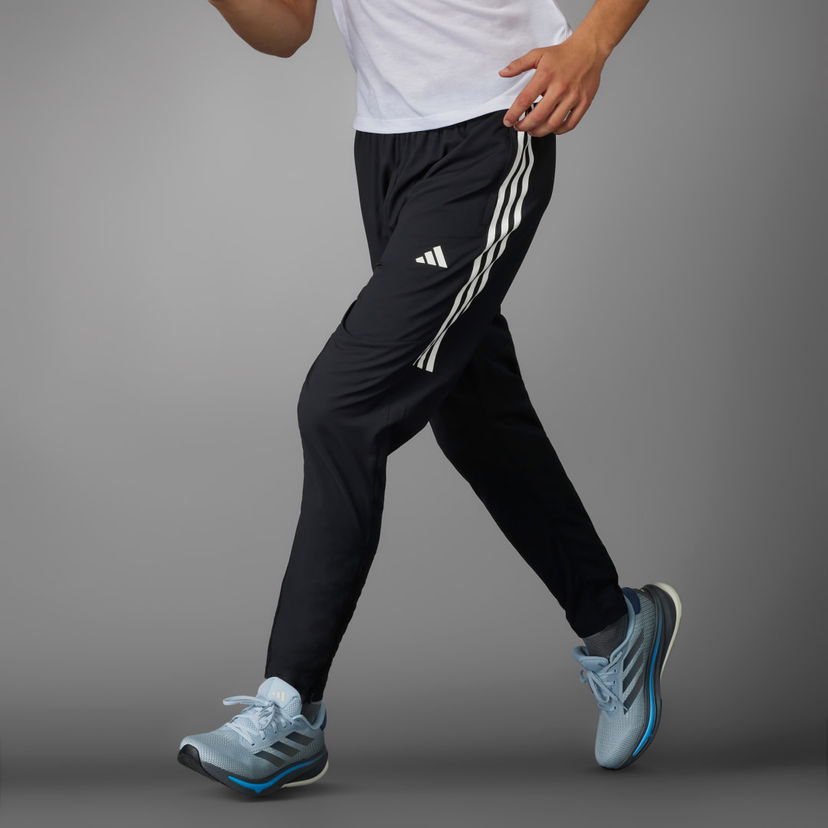 Tepláky adidas Performance Own the Run 3-Stripes Pants Čierna | IK4982