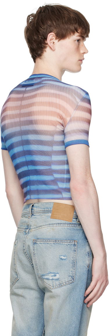 Tričko Jean Paul Gaultier Jean Paul Gaultier 'The Air' Baby Tee Modrá | 25/03-W-TO318-M005P-565034, 2