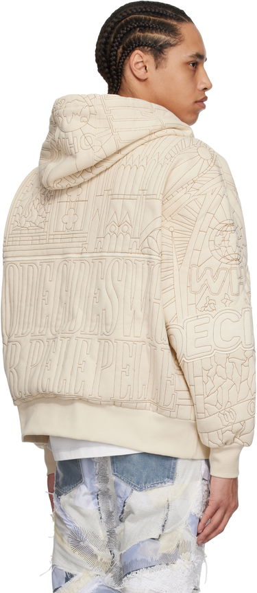 Mikina Who Decides War Who Decides War Cathedral Zip-Up Hoodie Béžová | 1110610019SS25, 2