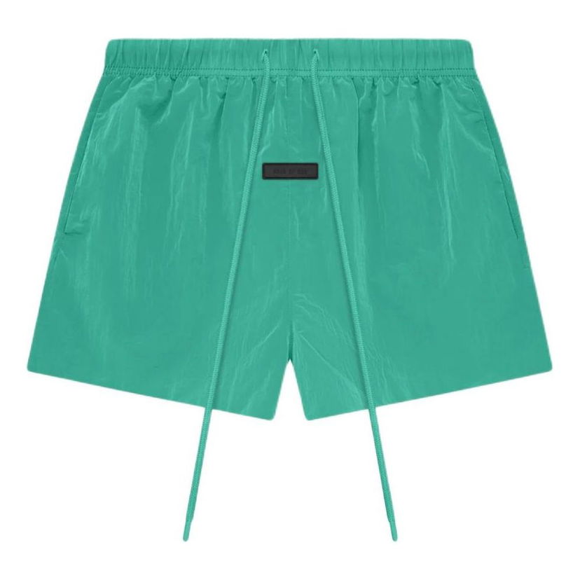 Šortky Fear of God Essentials Crinkle Nylon Running Shorts Zelené | 160SP244132F
