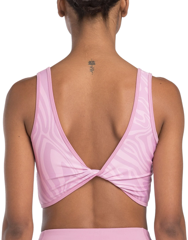 Podprsenka Reebok Reebok Safari Poly Sports Bra Ružová | 100076290, 2