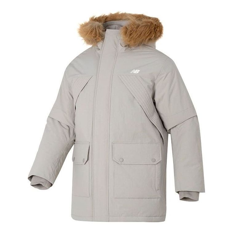 Parka New Balance Warm Hooded Down Jacket Béžová | AMJ34323-SEN, 0