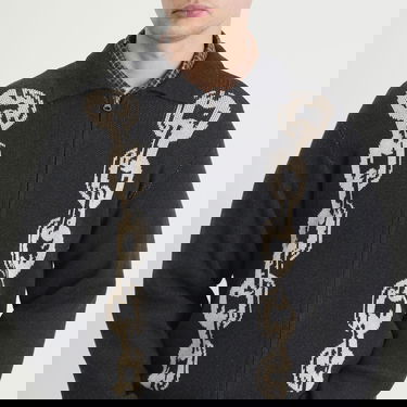Sveter Heresy Chain Zip Knit Shirt Čierna | HAW25-KW06, 5