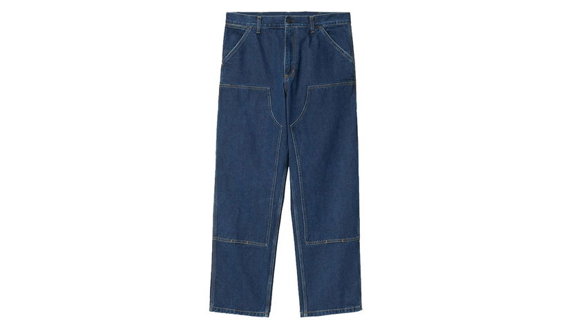 Džínsy Carhartt WIP Double Knee Pant - Size: 30-32 Modrá | I032699_01_06