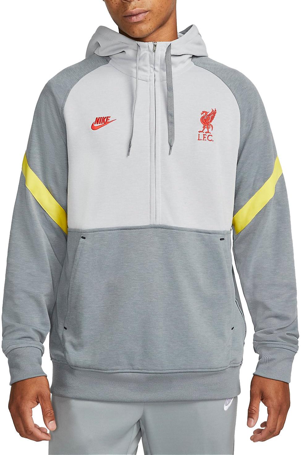 Mikina Nike FC Liverpool Two-Tone Full-Zip Hoodie Šedá | db7824-016, 0