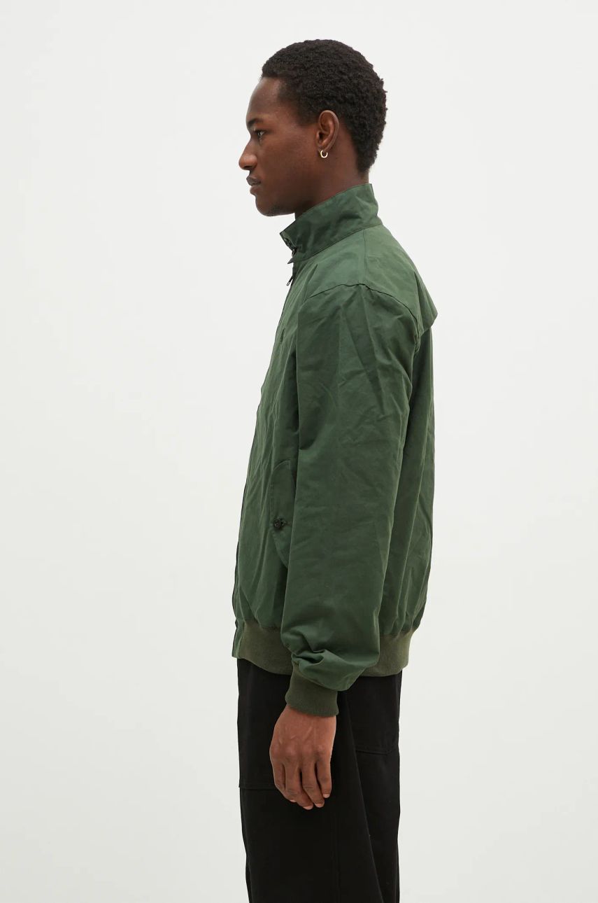 Bomber bunda Fred Perry Wax Harrington Oversized Jacket Zelené | J8565.Q20, 1