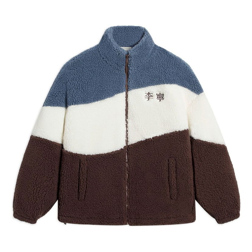 Mikina Li-Ning Color Block Polar Fleece Jacket Hnedá | AFDSD23-4