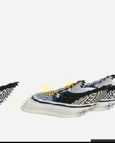 Tenisky a topánky Vans Classic Slip-On Reissue 98 Check Navy | VN000E96YUA1, 4