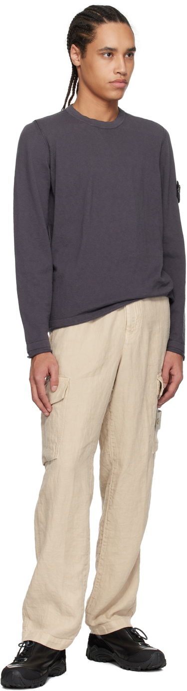 Cargo nohavice Stone Island Stone Island Diagonal Linen Cargo Pants Béžová | K1S15 3100029 S00F8, 3