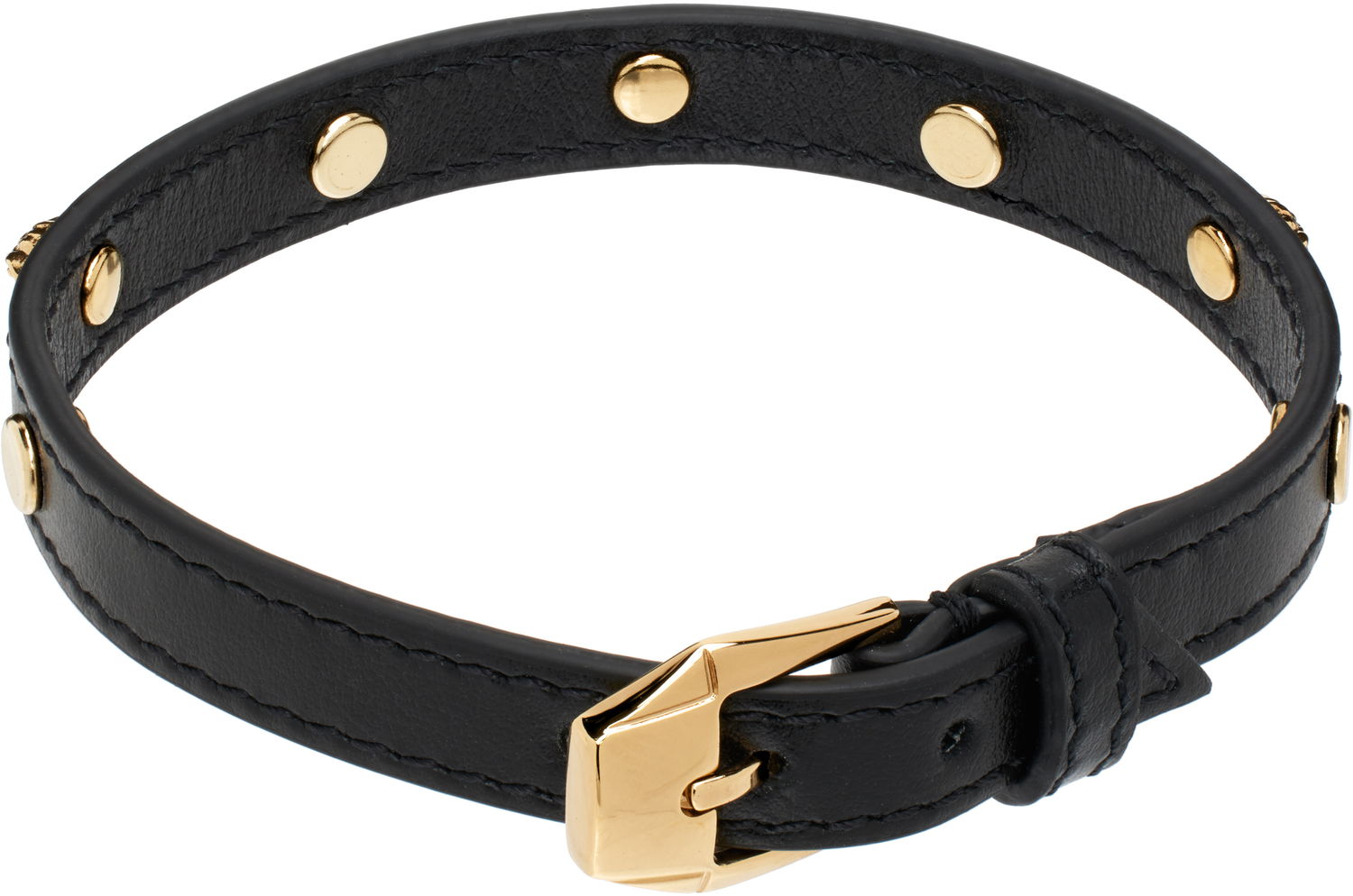 Náramok Versace Medusa Leather Bracelet Čierna | 1018429_1A00637, 1