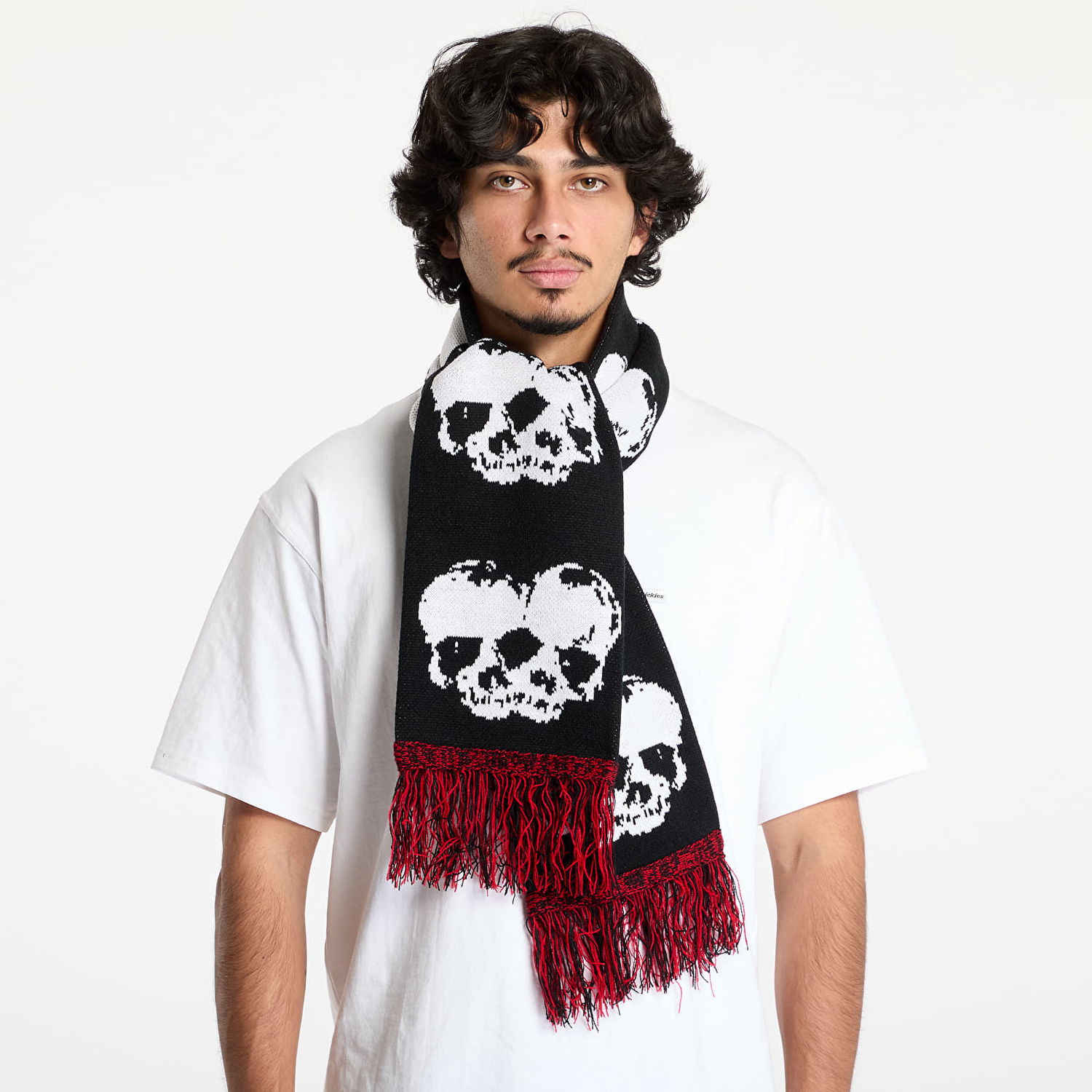 Šál Pleasures Skull Knit Scarf Čierna | P24W057 BLACK, 0
