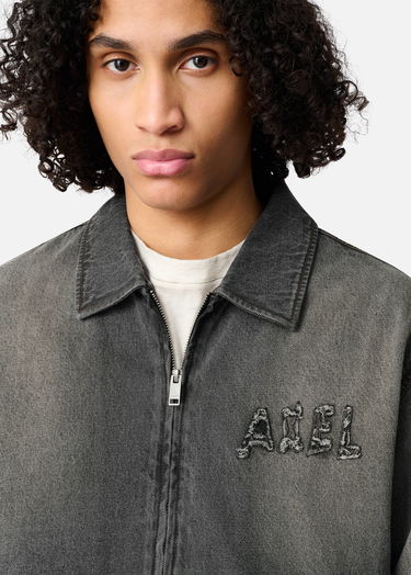 Bunda AXEL ARIGATO Travis Washed Zip-Up Denim Jacket Šedá | A3472001, 5