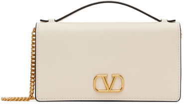 Kabelka Valentino Valentino Garavani VLogo Signature Chain Wallet Béžová | 6W2P0W42SNP, 0