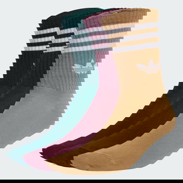 Ponožky adidas Performance 3-Stripes Crew Socks - 3 Pairs Hnedá | JZ4945, 0