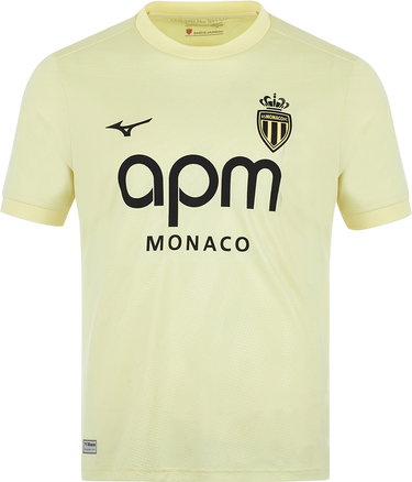 Dres Mizuno Mizuno AS Monaco 3rd Jersey 2025/26 Žltá | p2gacx79-48, 0