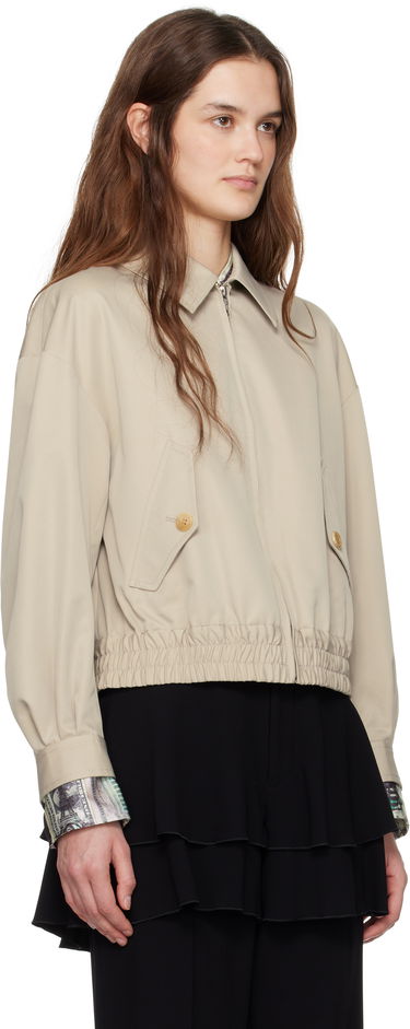 Bunda UNDERCOVER UNDERCOVER  Cropped Elastic Waistband Jacket Béžová | UP1E1203-1, 1