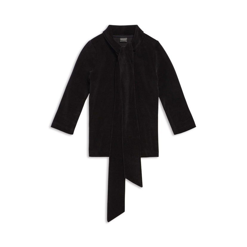 Sveter Balenciaga Scarf Fitted Turtleneck Čierna | 768074TNV611000