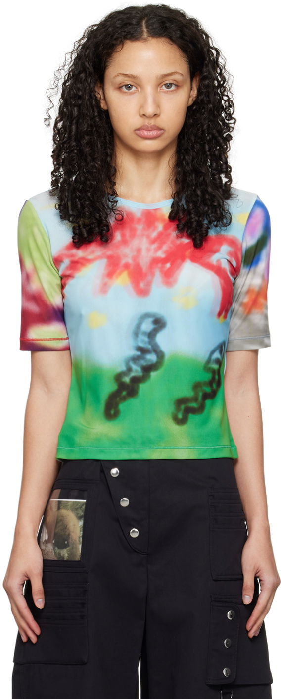Tričko Chopova Lowena Abstract Print Slim T-Shirt Rôznofarebný | 2238, 0