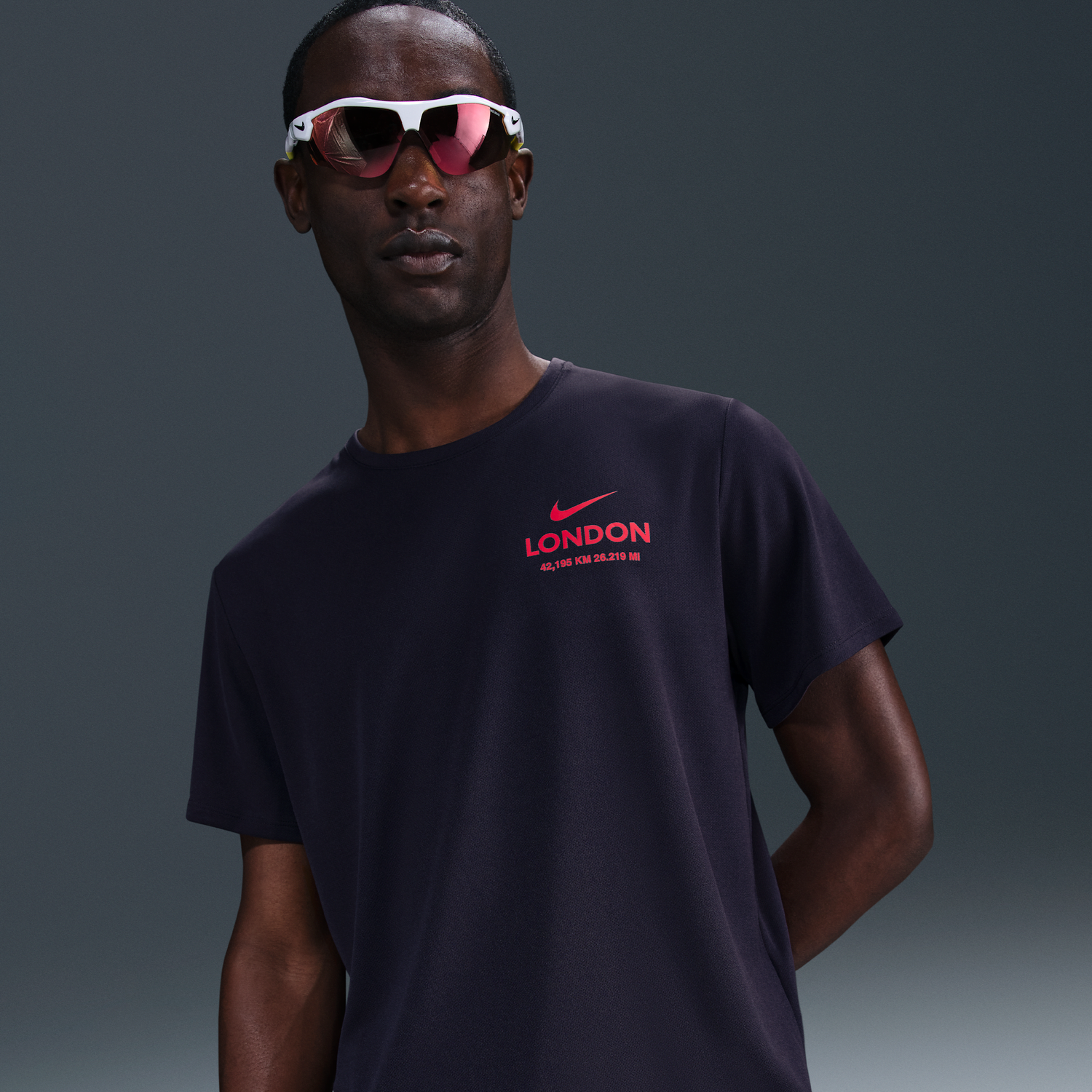 Tričko Nike Nike Miler Running T-Shirt Navy | IF5753-540, 0