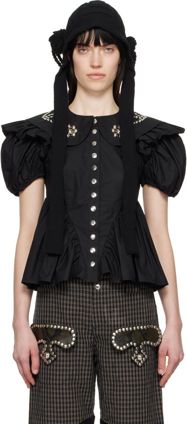 Košeľa Chopova Lowena Chopova Lowena Lasso Peplum Blouse Čierna | 2286, 0