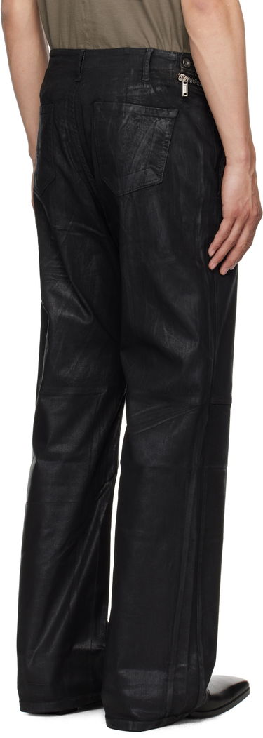 Nohavice Rick Owens Rick Owens DRKSHDW Hollywood Aircut Leather Pants Čierna | DU01E3356 SCF, 2