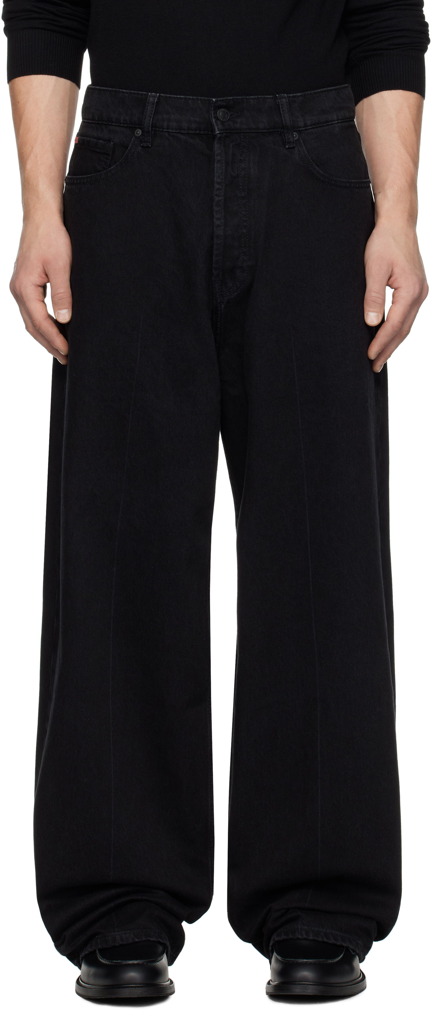 Džínsy BOSS Hugo Loose-Fit Jeans Čierna | 50530637, 0
