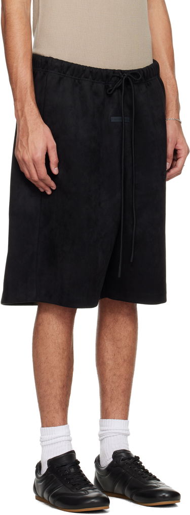 Šortky Fear of God Holiday Faux-Suede Fleece Relaxed Shorts Čierna | 160HO254691F, 1