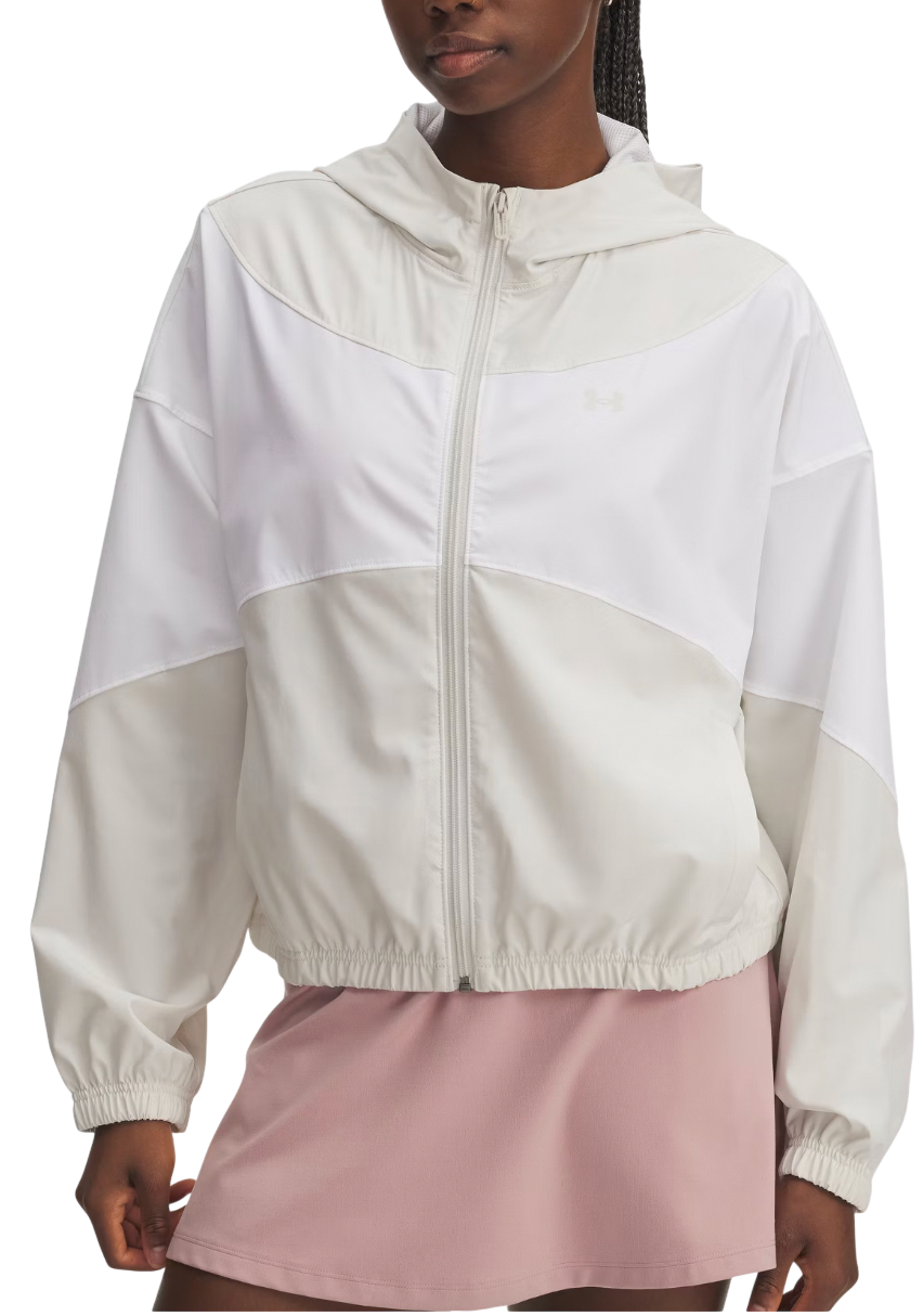 Vetrovka Under Armour Rival Color-Block Woven Hooded Full-Zip Jacket Béžová | 6004849-110, 0