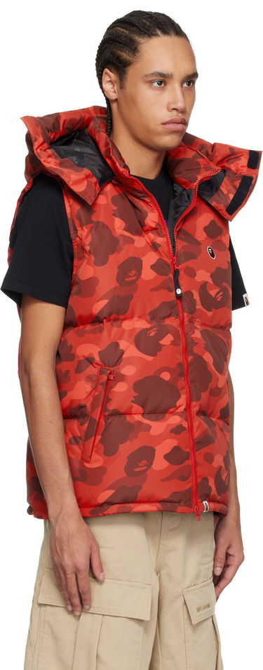 Vesta BAPE A Bathing Ape Camo Down Vest Modrá | 001DNK801005M, 4
