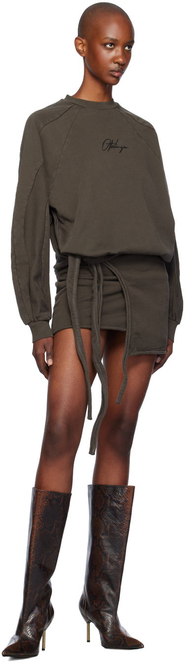 Šaty Ottolinger Ottolinger Drape Jersey Minidress Zelené | 1150303521, 3