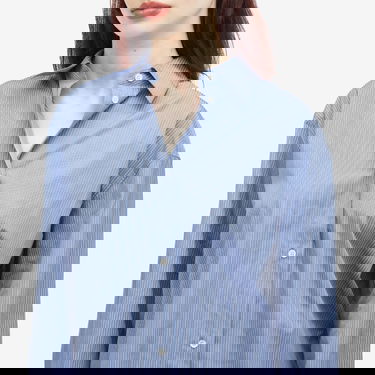 Košeľa Róhe Oversized Stripe Shirt Modrá | 414-19-099, 5