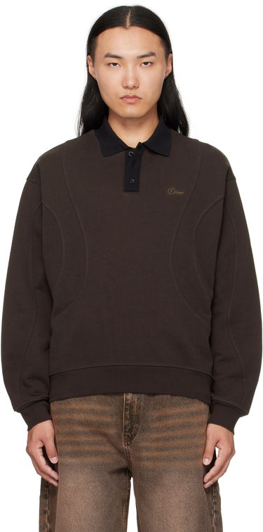 Polo tričko Dime Dime Ruby French Terry Polo Hnedá | DIMEFA255BRW, 0