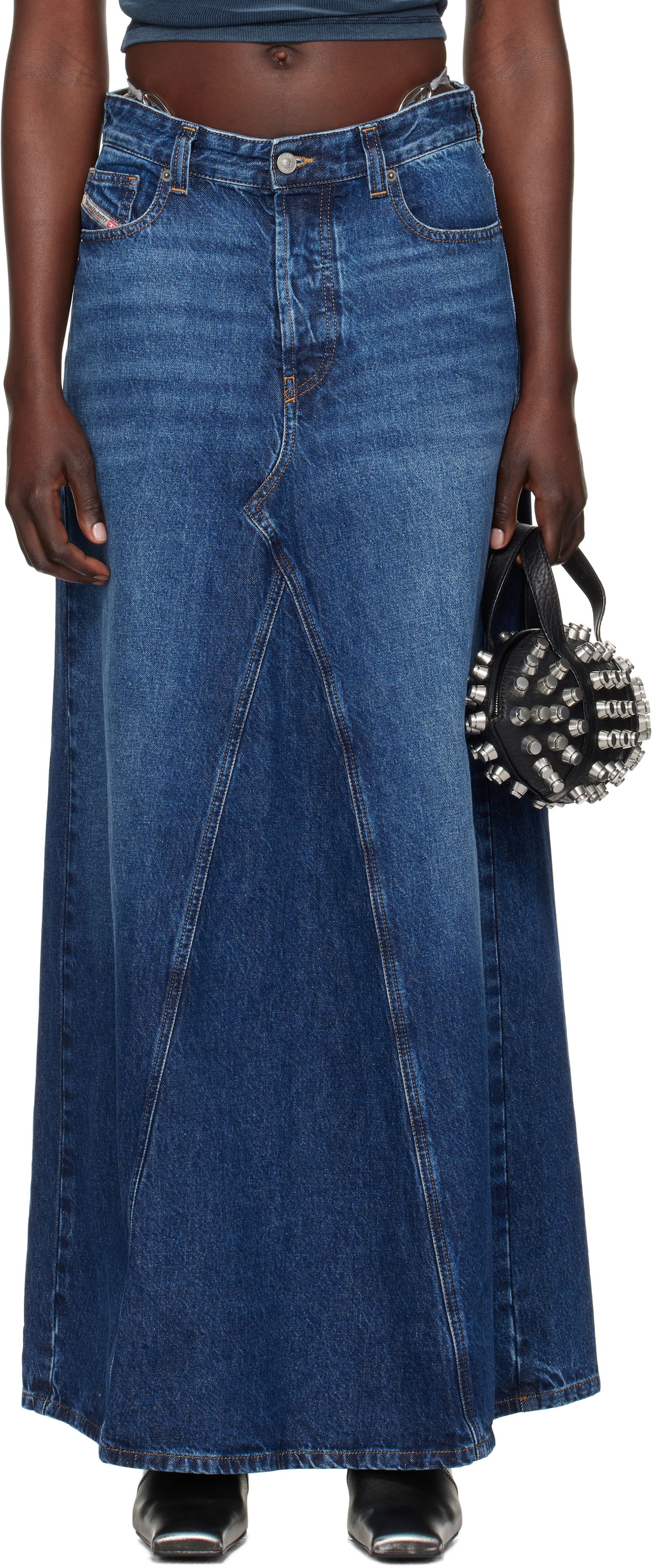 Denim Maxi Skirt