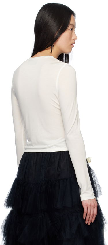 Tričko Simone Rocha Simone Rocha Bow Tail T-Shirt Biela | 5313 0571, 2
