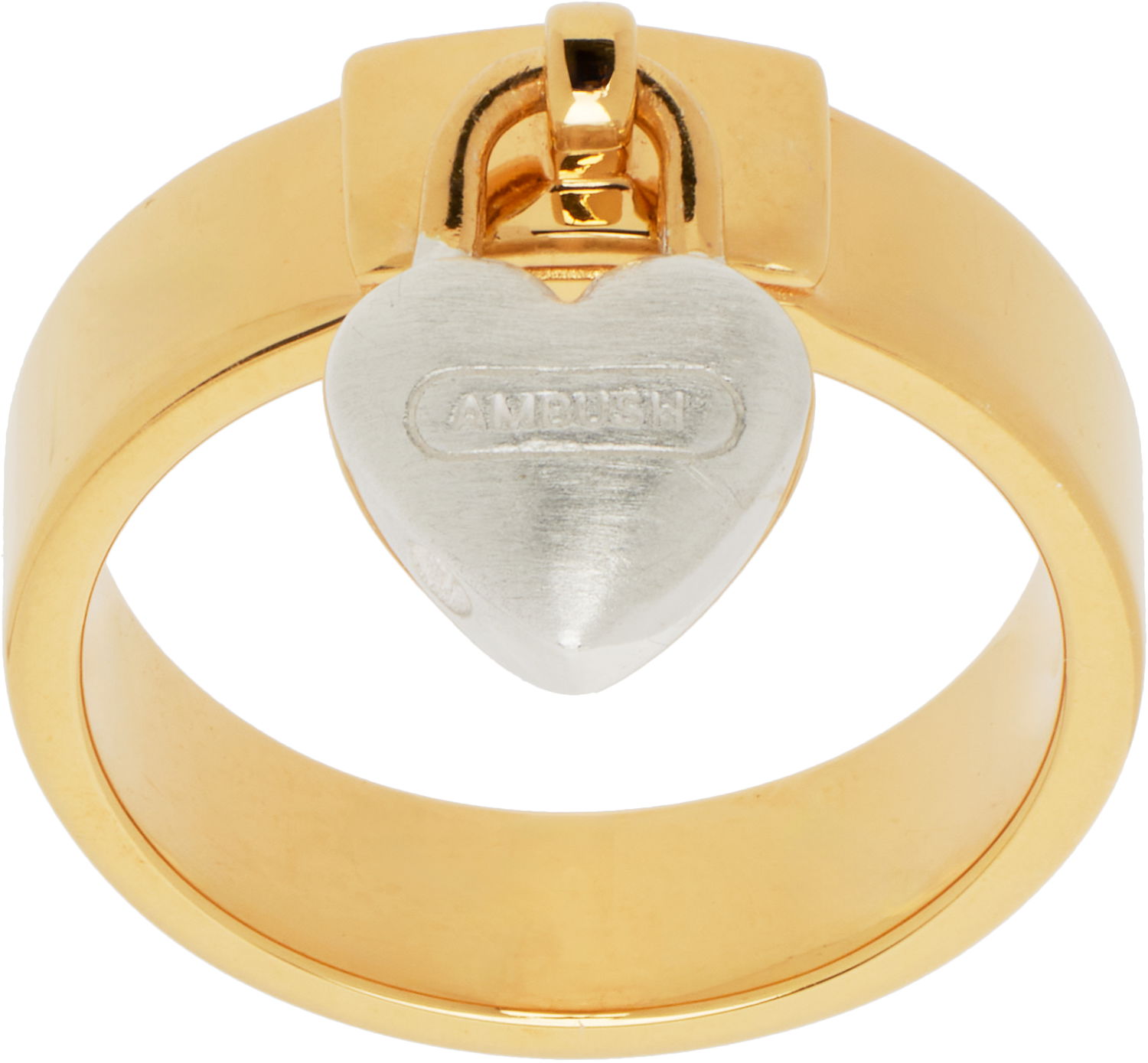 Prsteň Ambush AMBUSH Heart Padlock Ring Metalická | 12114582, 0