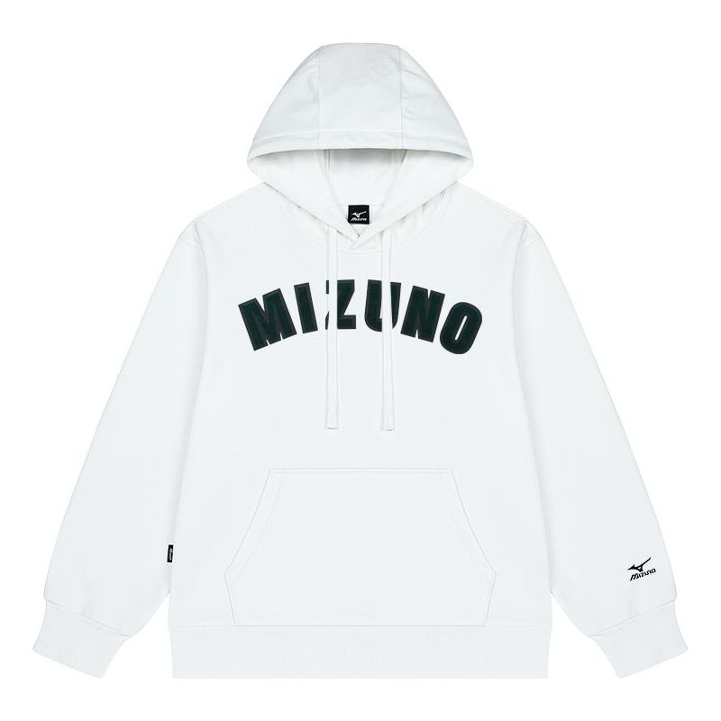Mikina Mizuno Mizuno Logo Casual Hoodie Biela | A2CA2A33