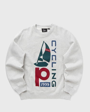 Mikina By Parra Sail Bike Crew Neck Sweatshirt Šedá | 54125, 1