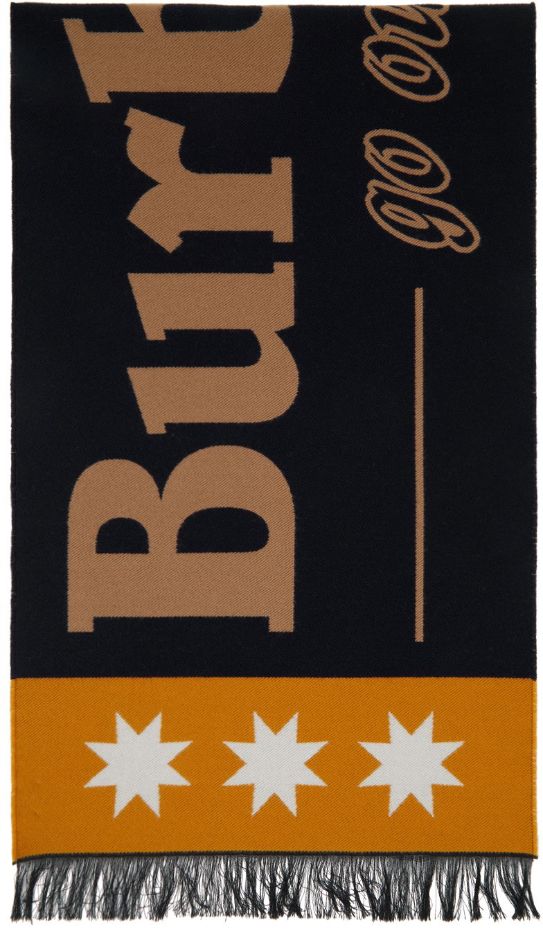 Šál Burberry Burberry Jacquard Logo Scarf Žltá | 8049660, 0