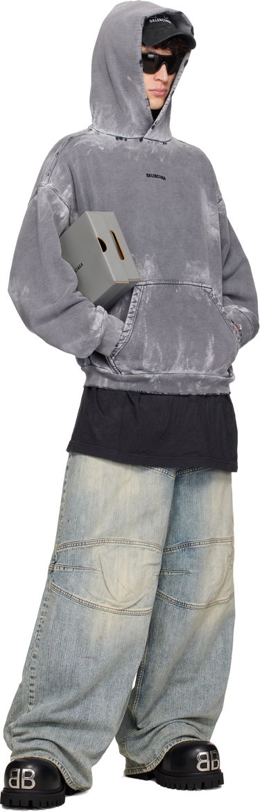 Mikina Balenciaga Balenciaga Medium Fit Hoodie Šedá | 767877TRVI9, 3