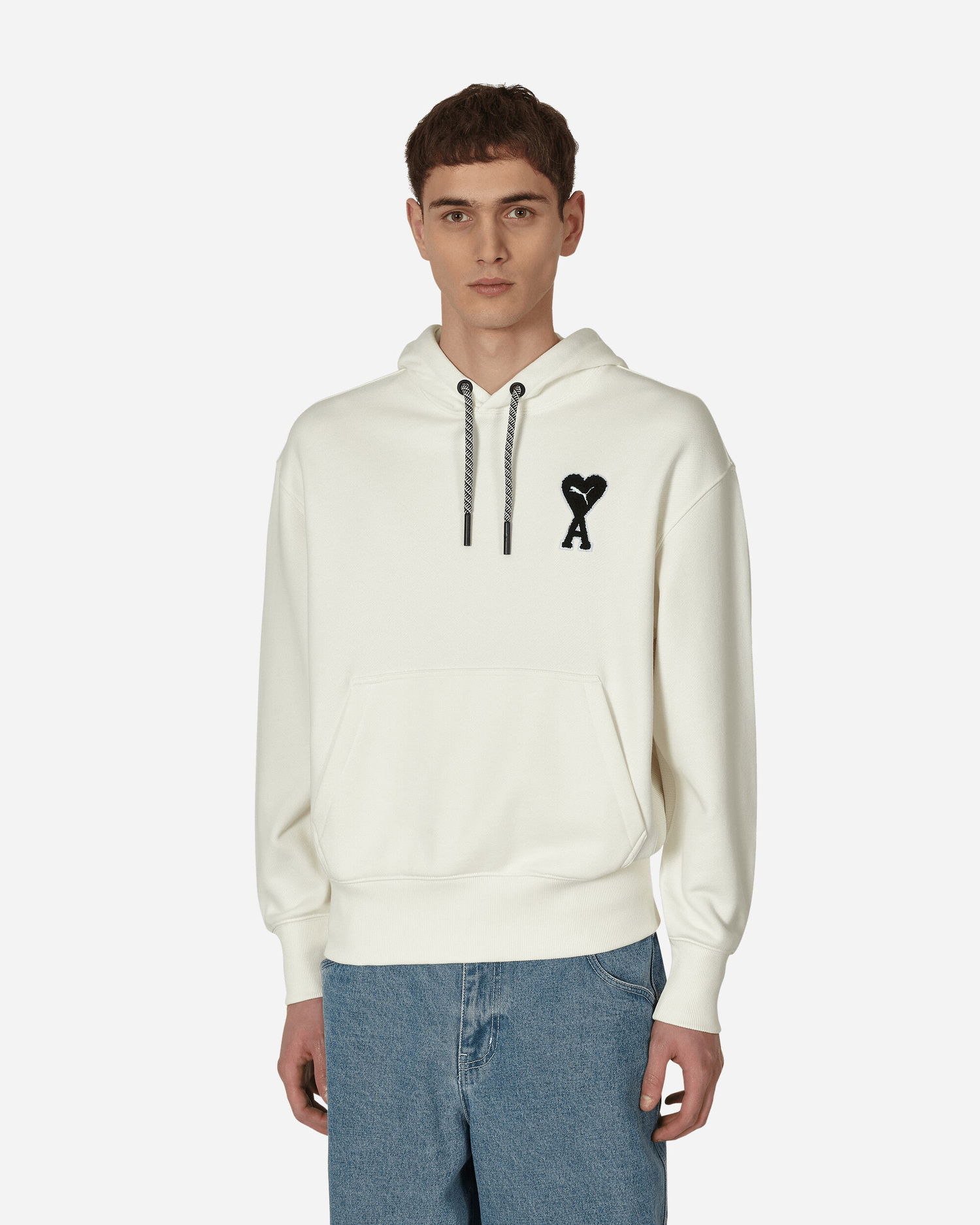Mikina Puma AMI x Logo Hooded Sweatshirt Béžová | 536231-75, 0