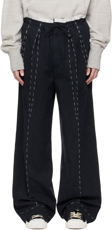 Nohavice Maison Margiela Maison Margiela Work-In-Progress Stitch Detail Trousers Čierna | S50KA0664 M35295, 0