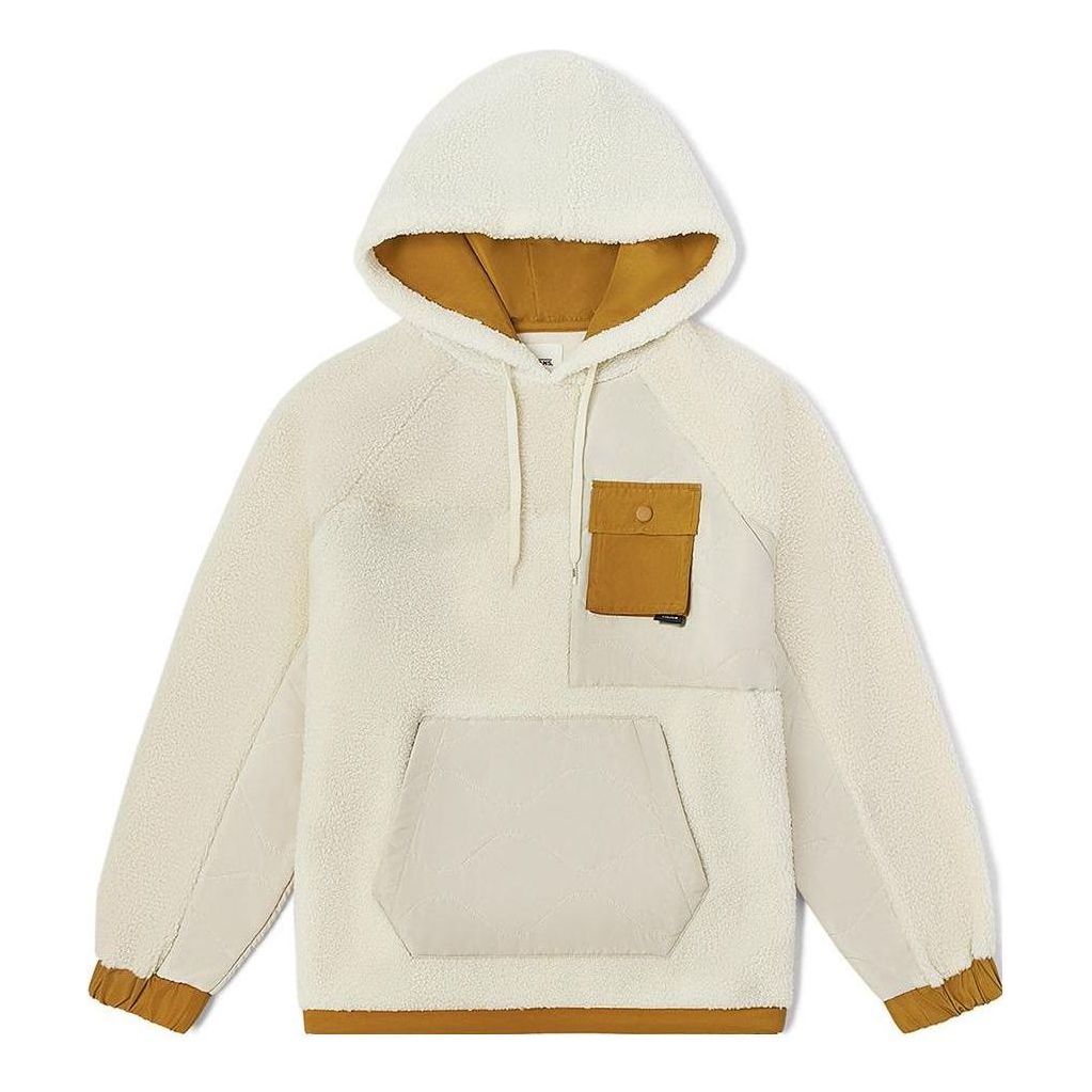 Mikina Vans Fleece Hoodie with Kangaroo Pocket Biela | VN0A7YIC2N1, 0